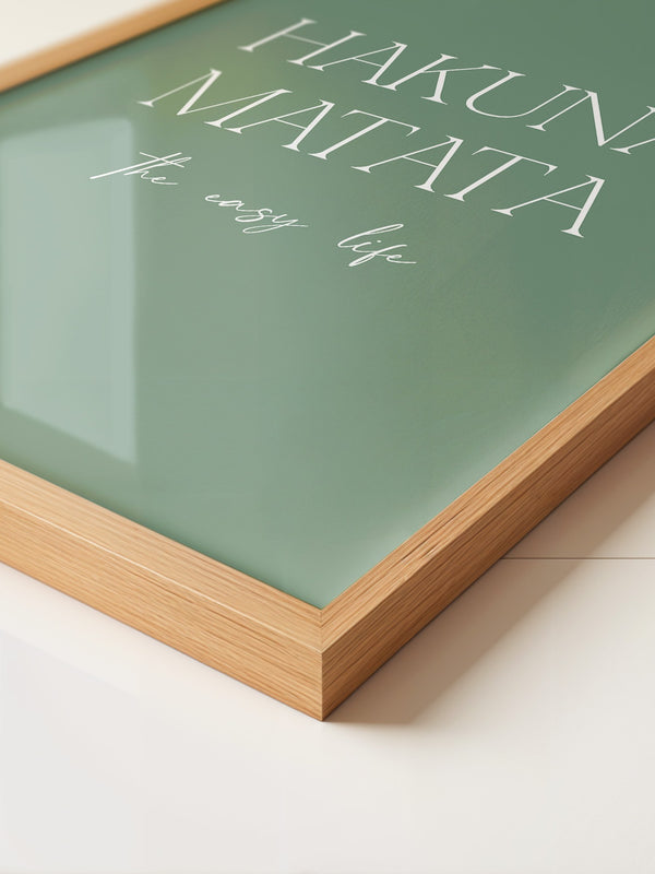 Hakuna Matata Minimalistisch Grün
