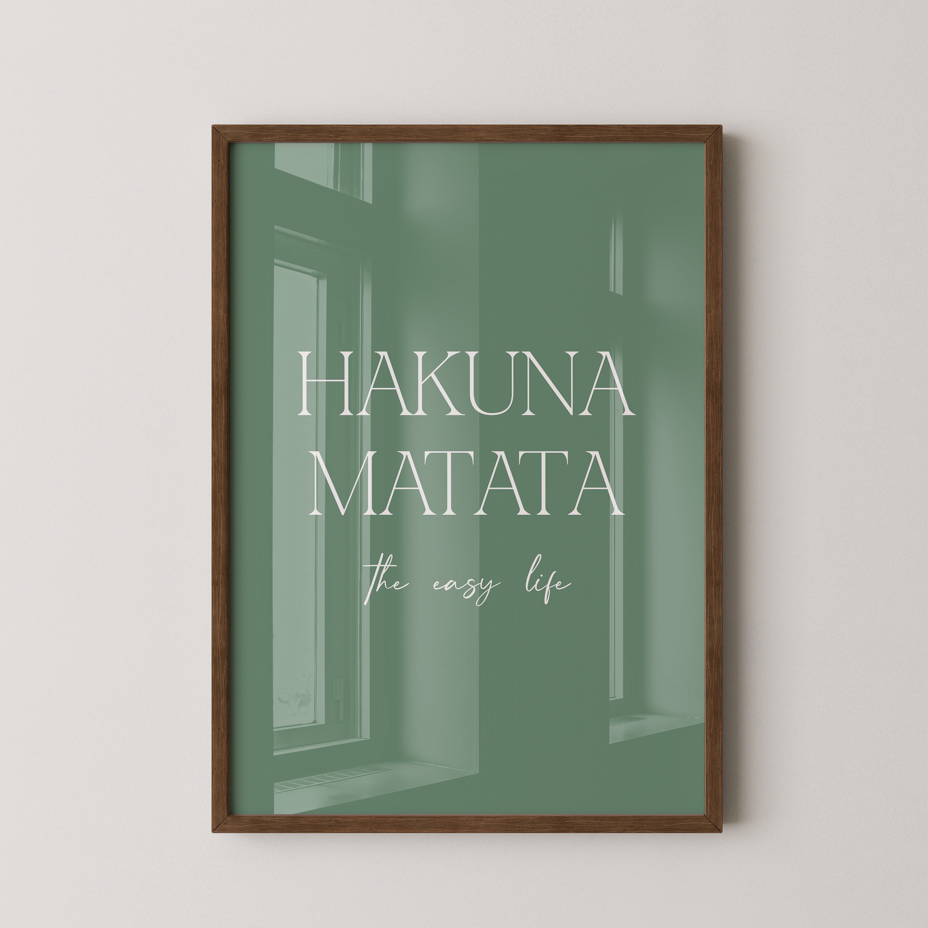 Hakuna Matata Minimalistisch Grün