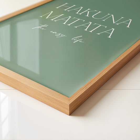 Hakuna Matata Minimalistisch Grün