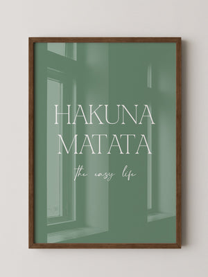 Hakuna Matata Minimalistisch Grün