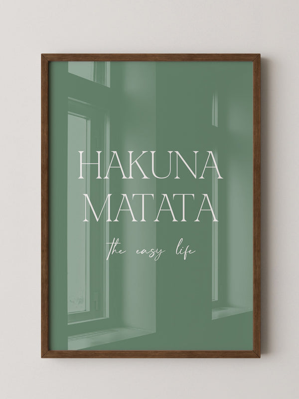 Hakuna Matata Minimalistisch Grün