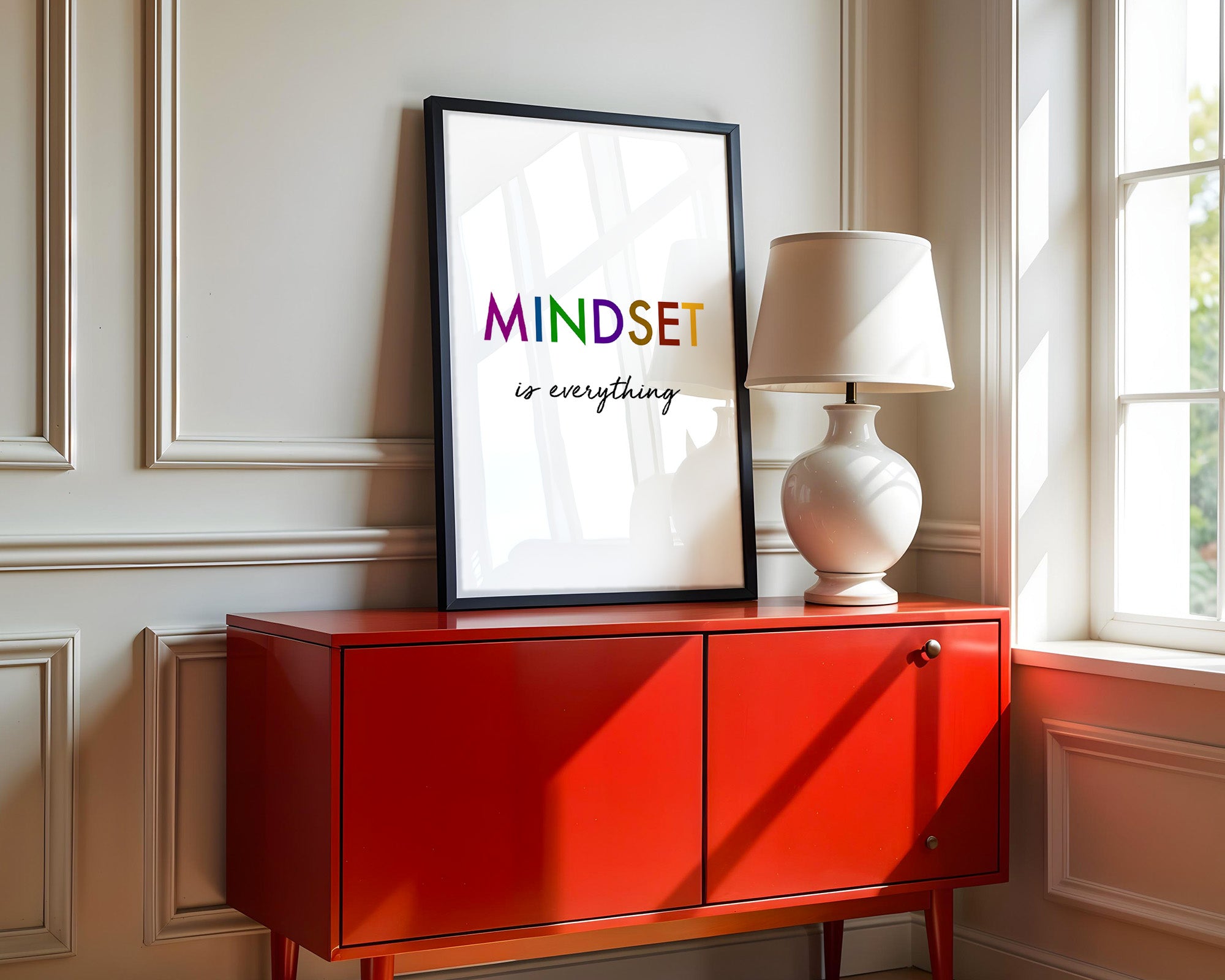 Mindset Bunt Schriftzug