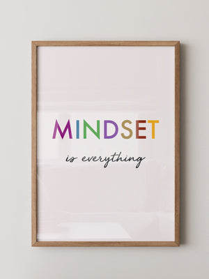 Mindset Bunt Schriftzug