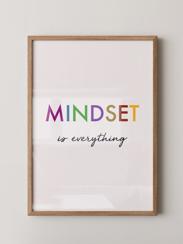 Mindset Bunt Schriftzug