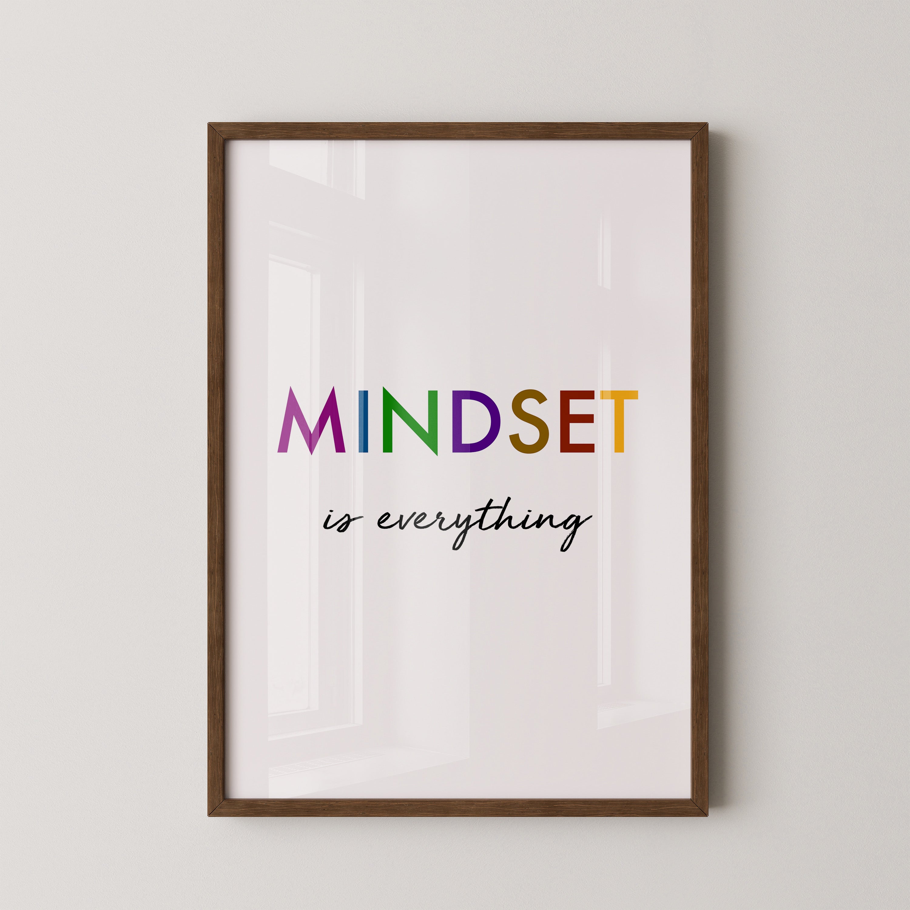 Mindset Bunt Schriftzug