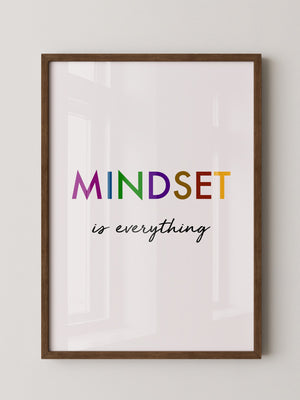 Mindset Bunt Schriftzug