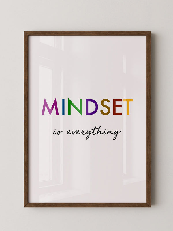Mindset Bunt Schriftzug