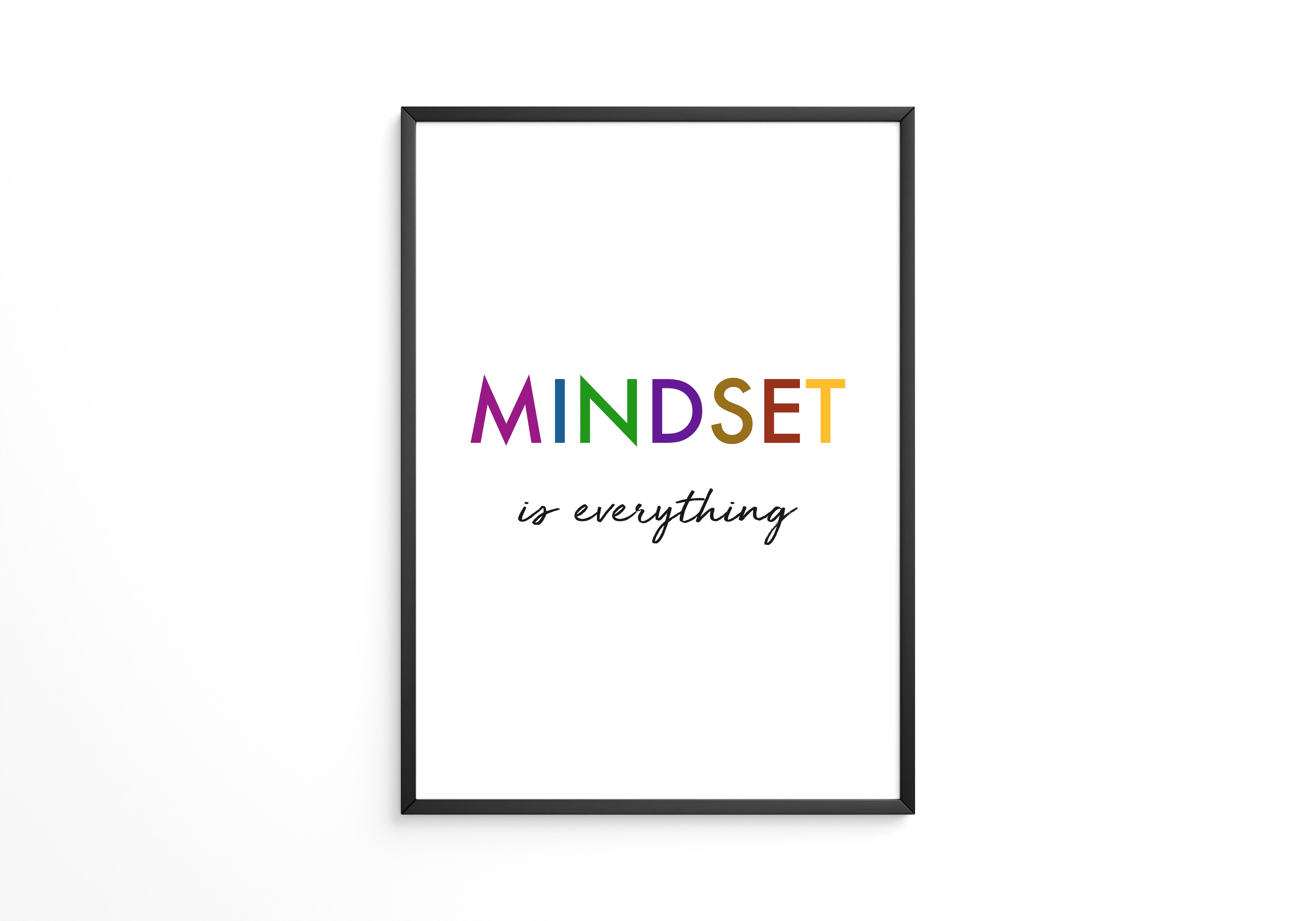 Mindset Bunt Schriftzug