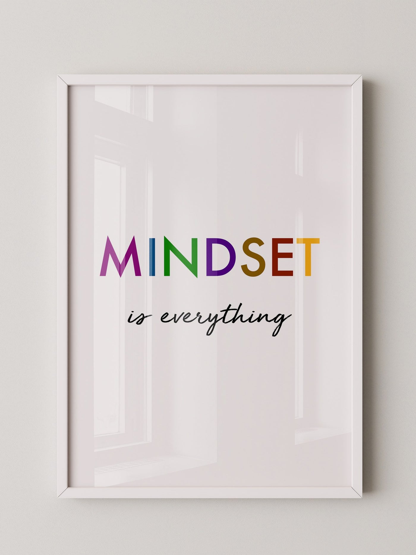 Mindset Bunt Schriftzug