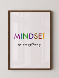 Mindset Bunt Schriftzug