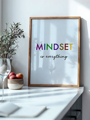 Mindset Bunt Schriftzug