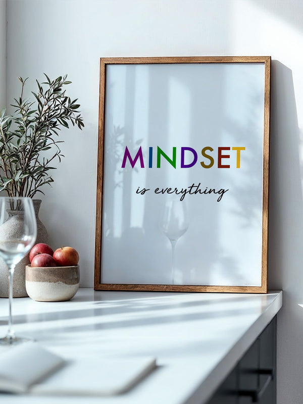 Mindset Bunt Schriftzug