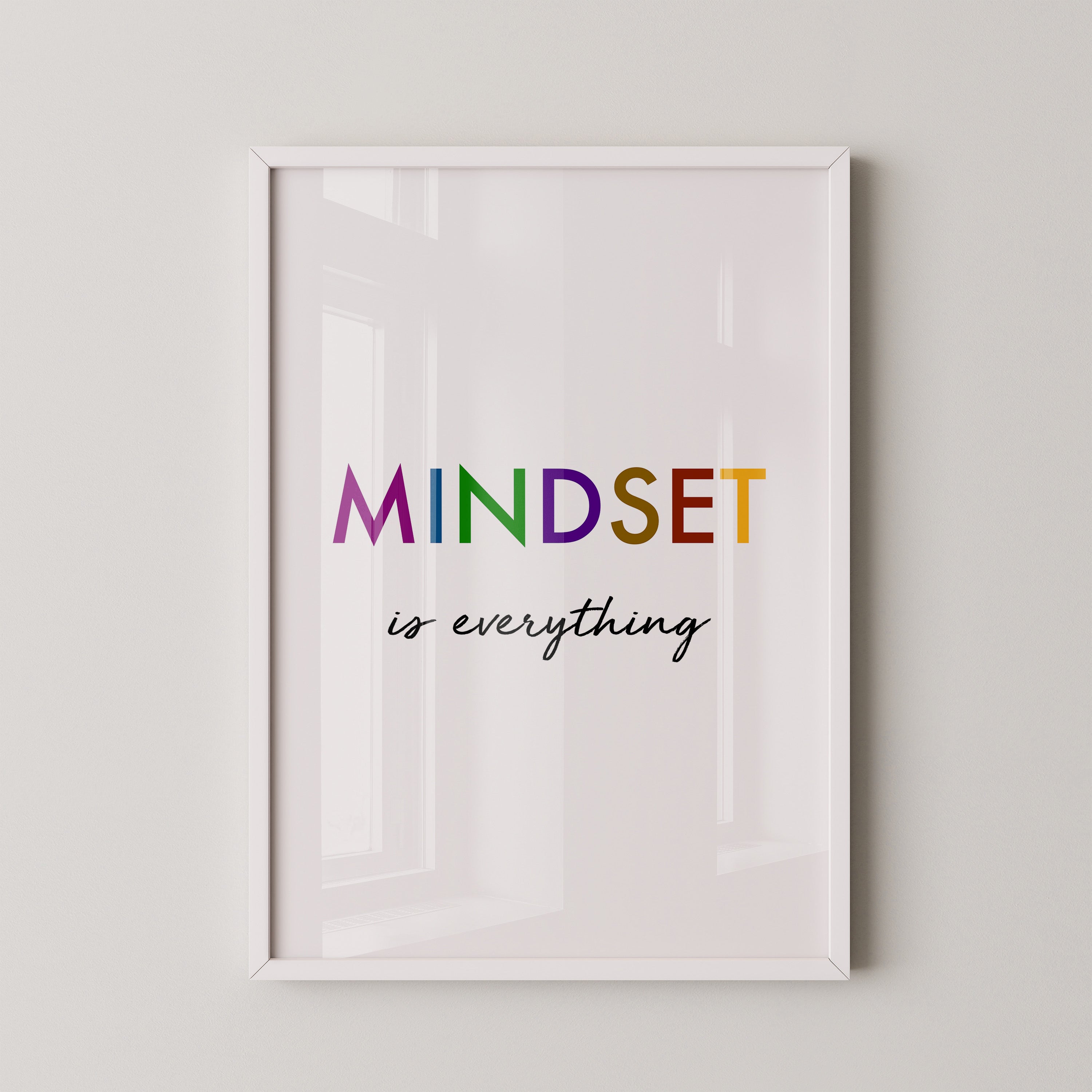 Mindset Bunt Schriftzug