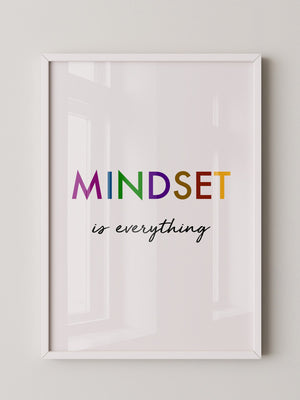 Mindset Bunt Schriftzug
