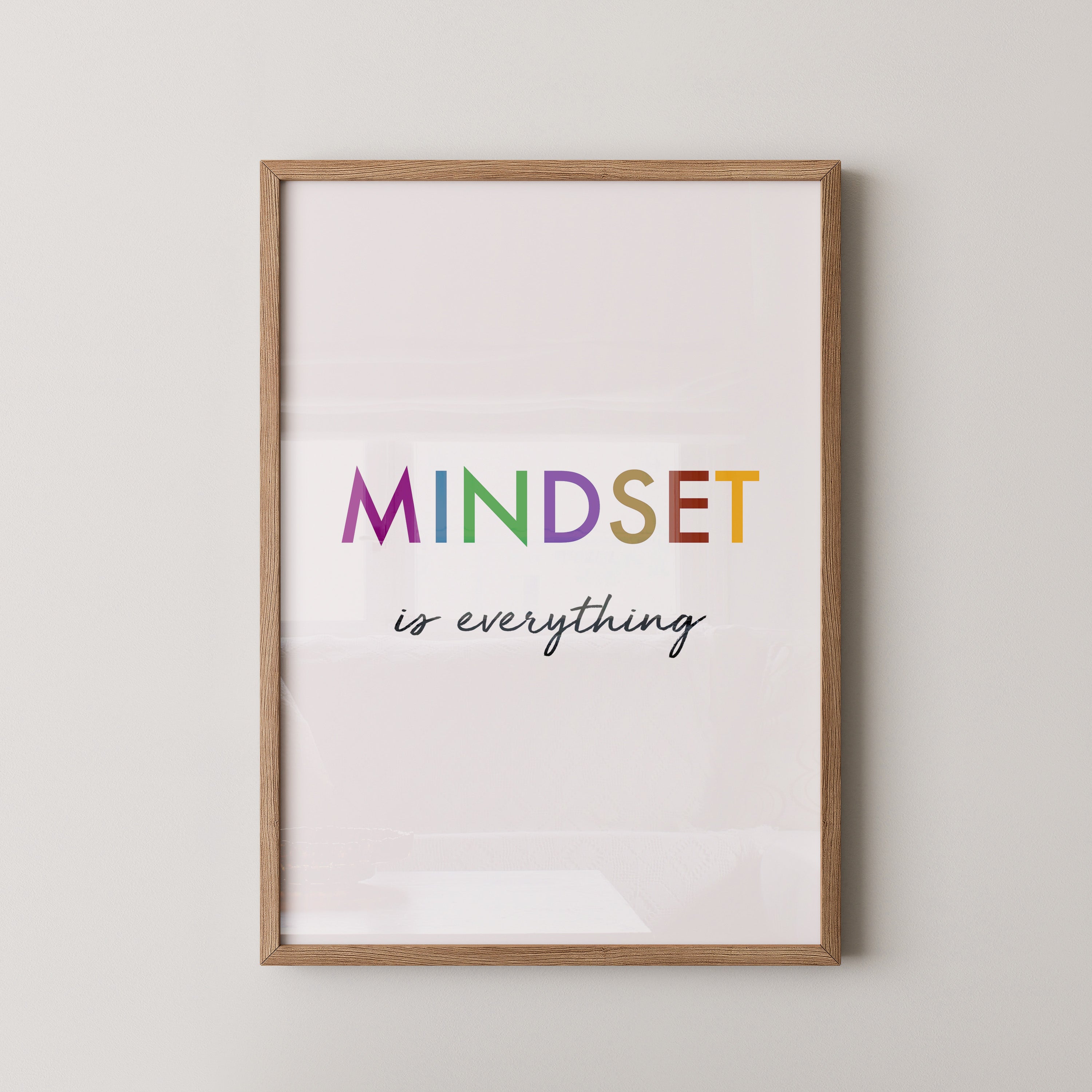 Mindset Bunt Schriftzug