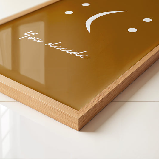 Minimalistisches Gesicht Braun