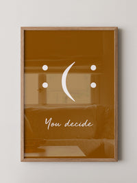 Minimalistisches Gesicht Braun