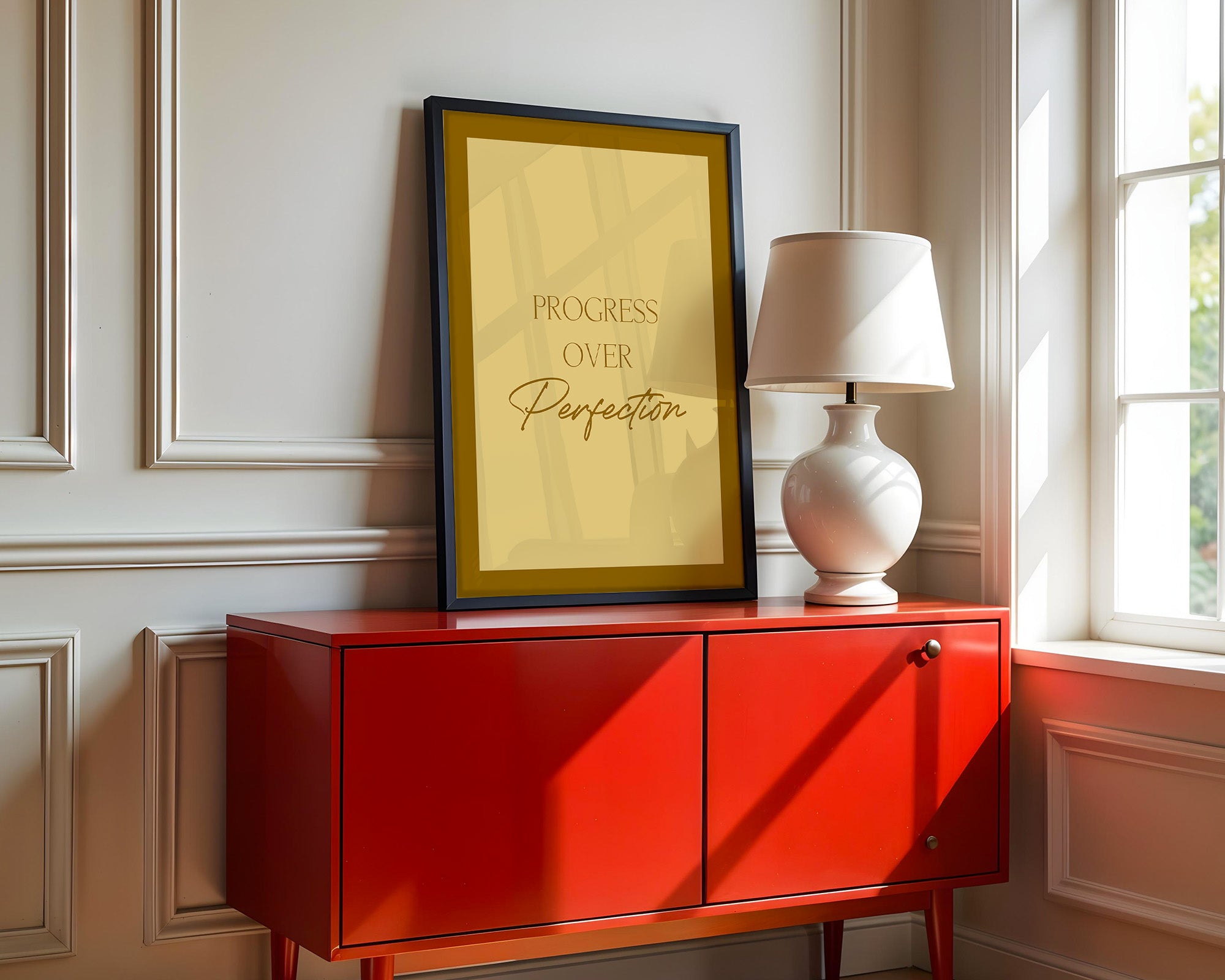 Minimalistische Motivationsbotschaft