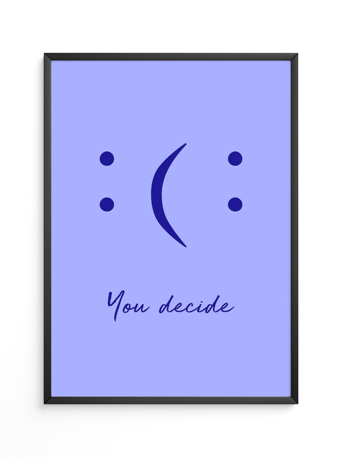 Smileys Blau lila Dualität