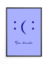 Smileys Blau lila Dualität