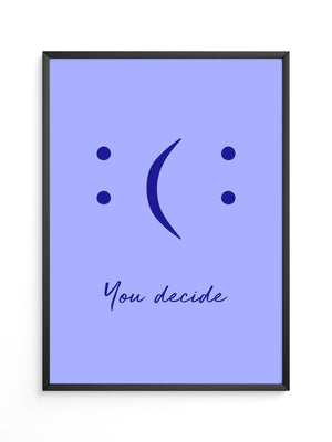 Smileys Blau lila Dualität