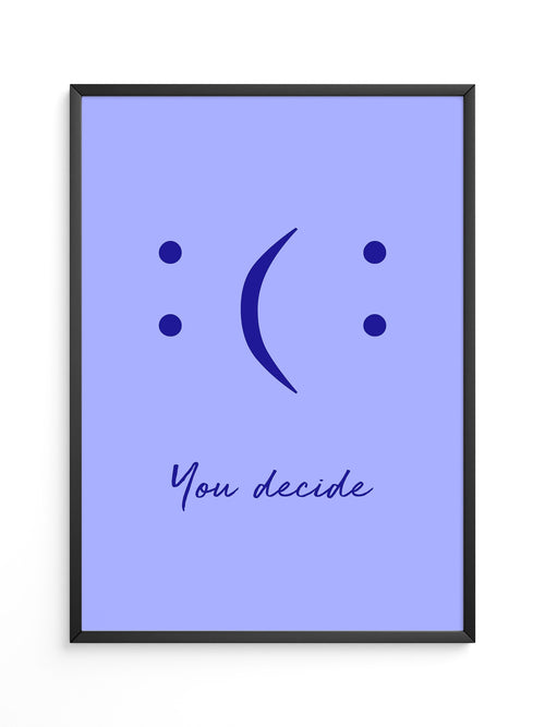 Smileys Blau lila Dualität