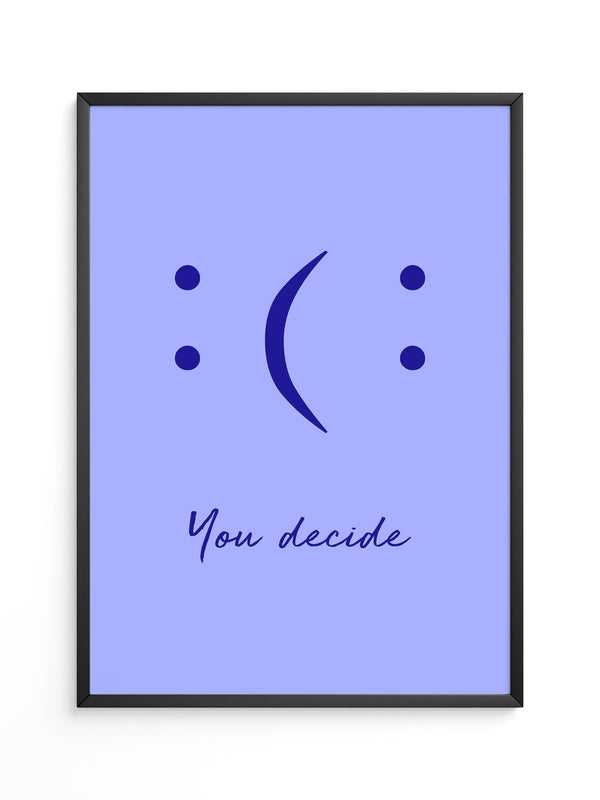 Smileys Blau lila Dualität