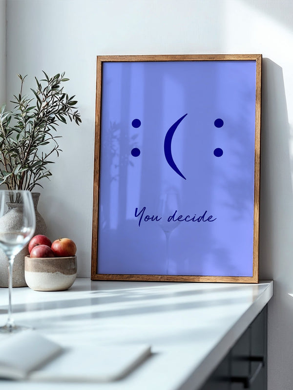 Smileys Blau lila Dualität
