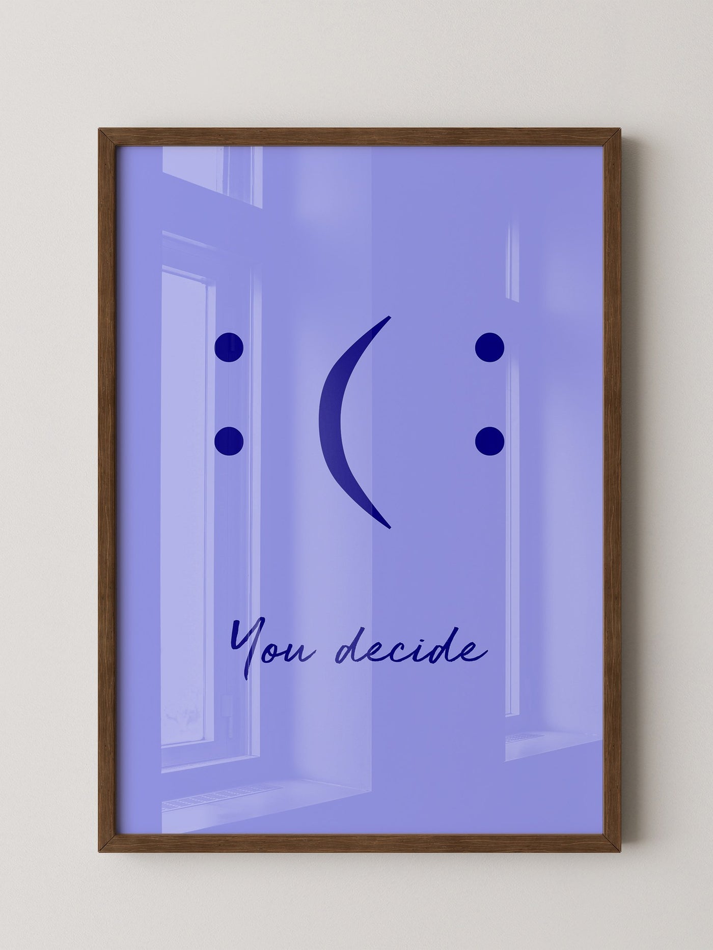 Smileys Blau lila Dualität