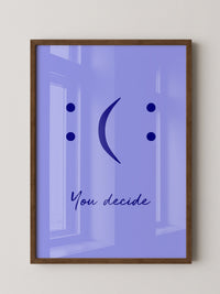 Smileys Blau lila Dualität