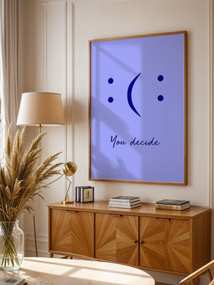Smileys Blau lila Dualität