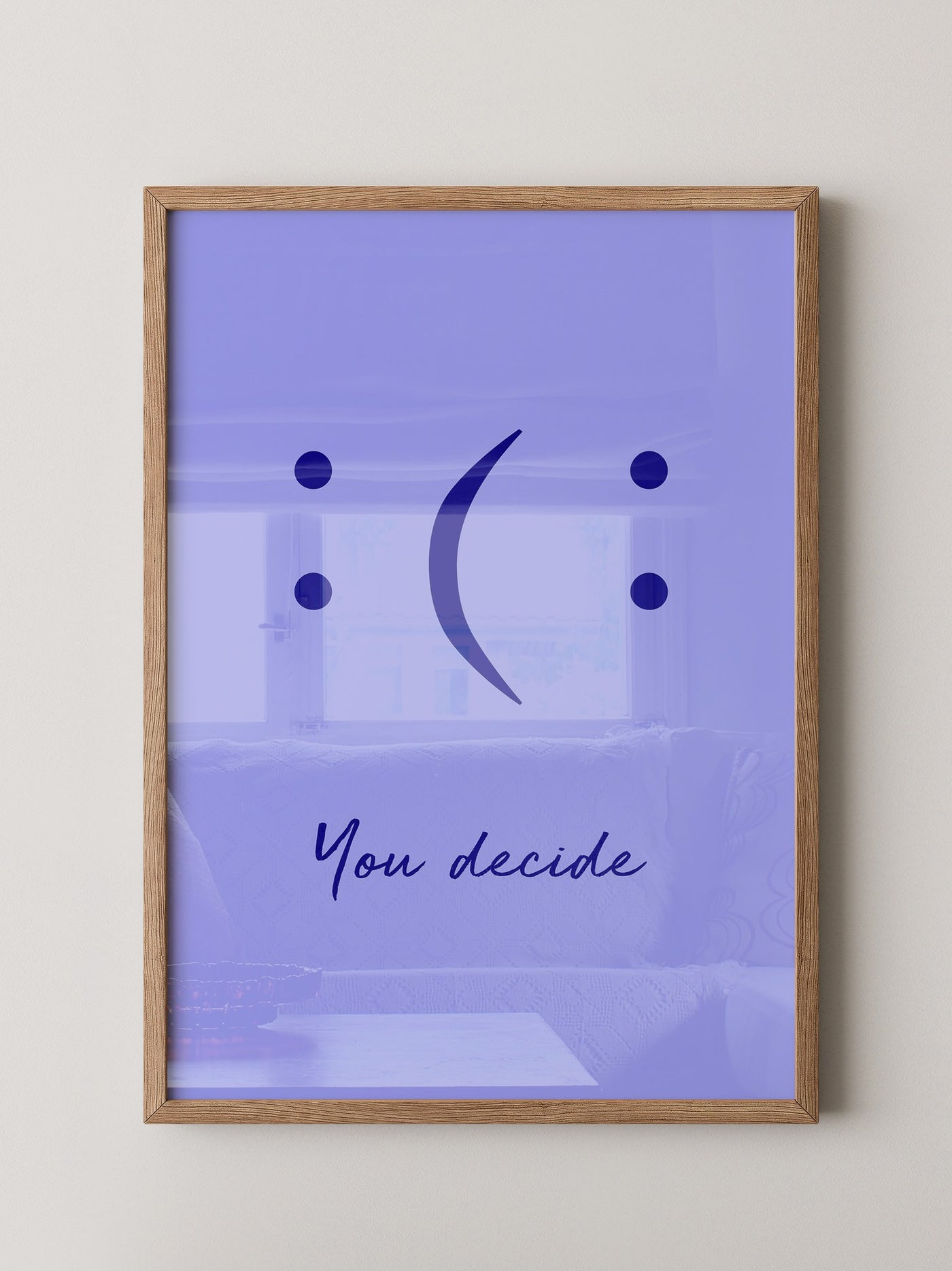Smileys Blau lila Dualität