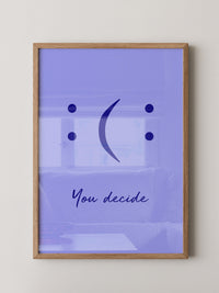 Smileys Blau lila Dualität