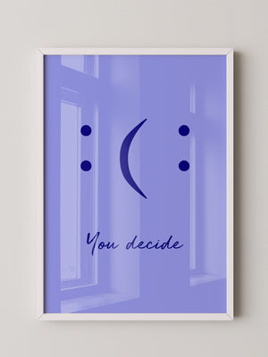 Smileys Blau lila Dualität