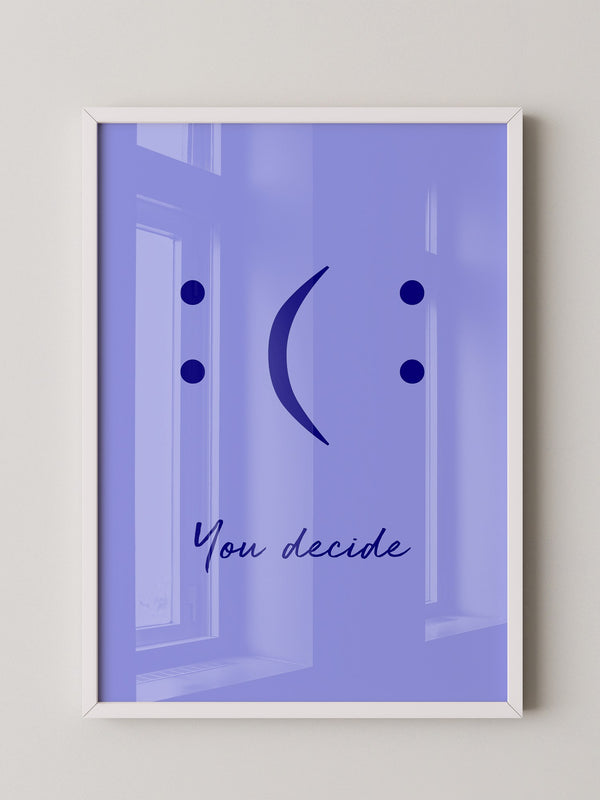 Smileys Blau lila Dualität
