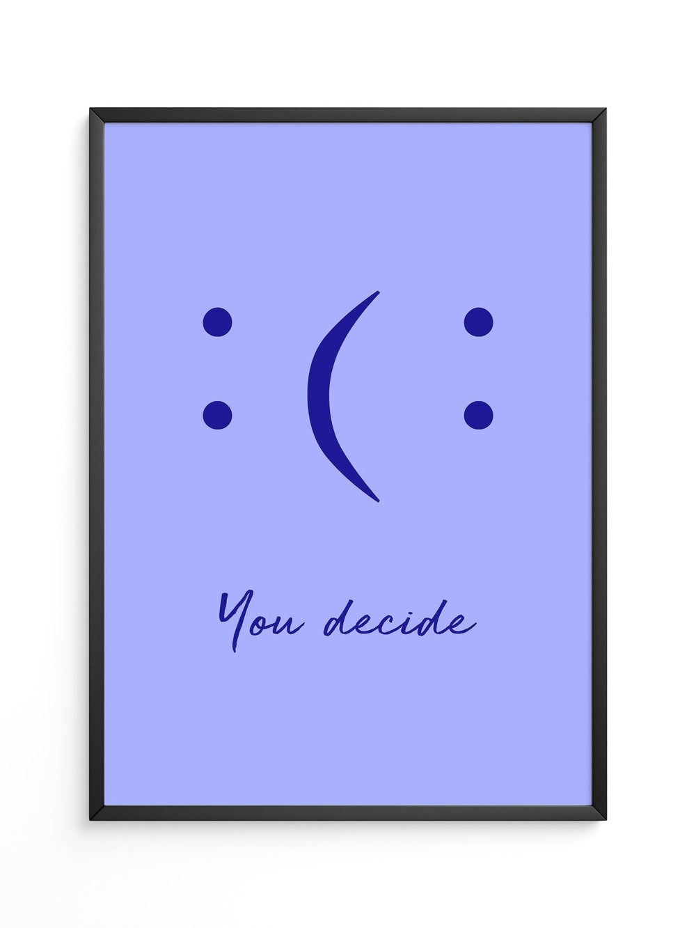 Smileys Blau lila Dualität