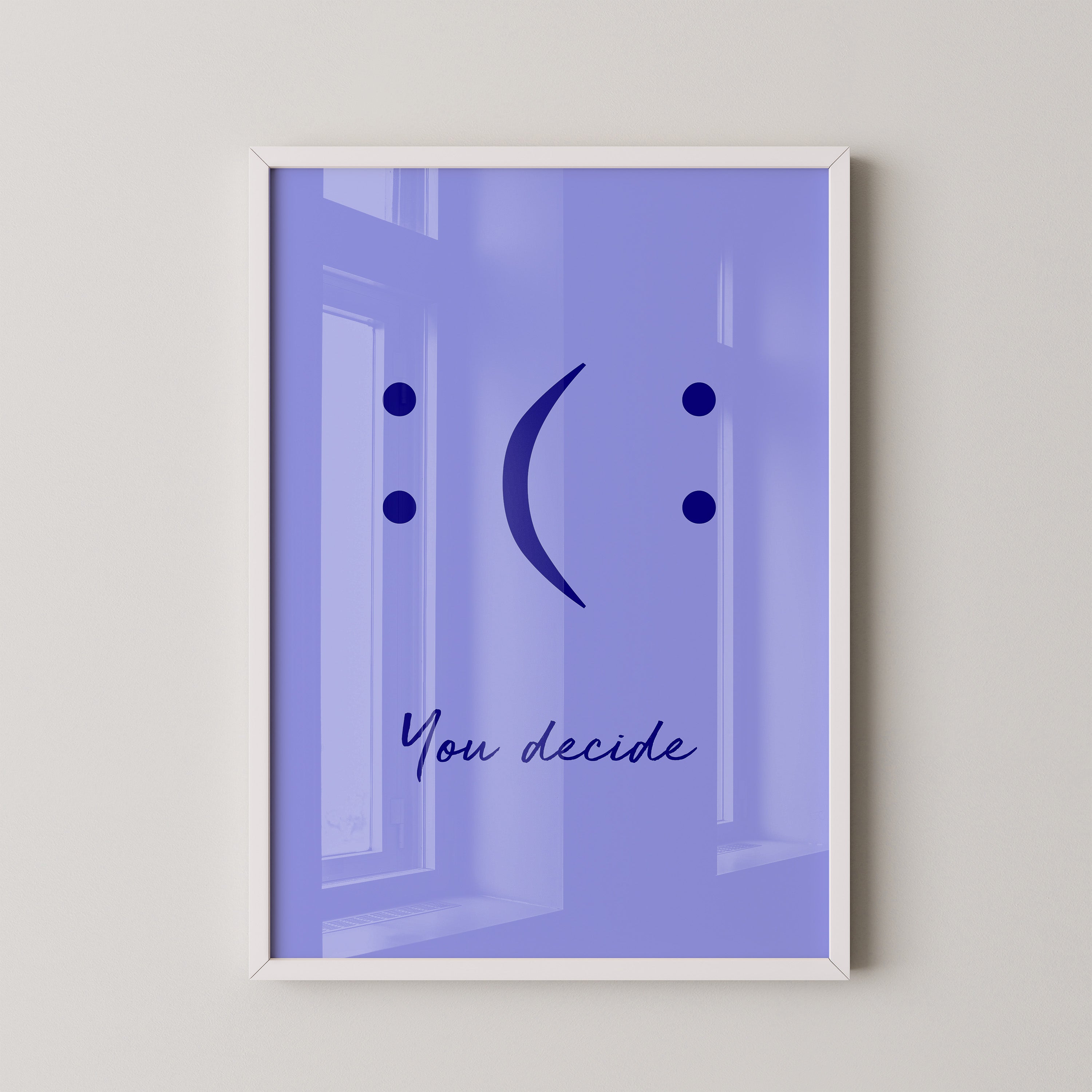 Smileys Blau lila Dualität