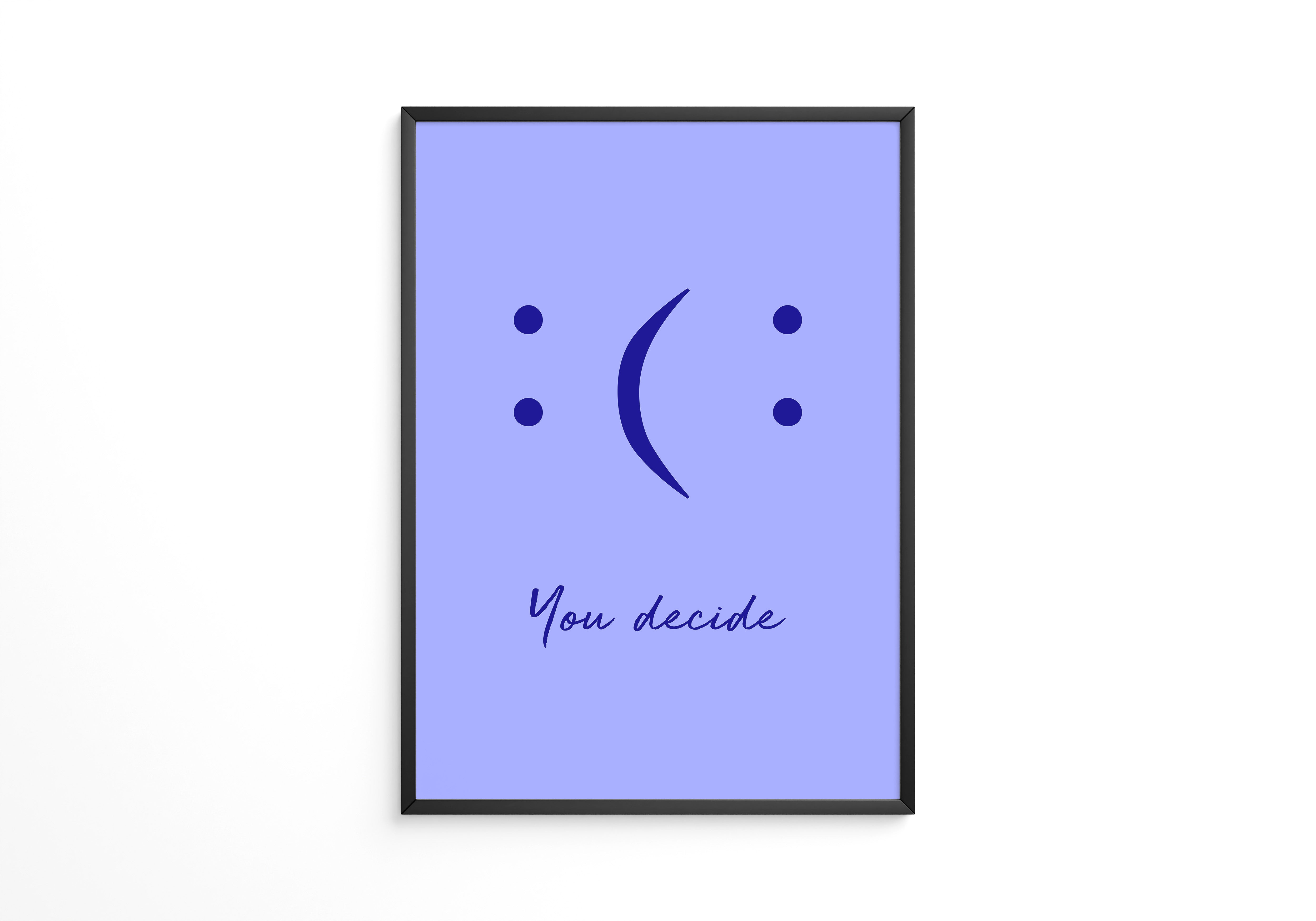 Smileys Blau lila Dualität