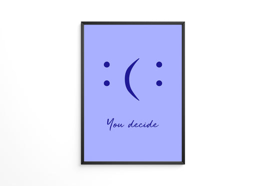 Smileys Blau lila Dualität