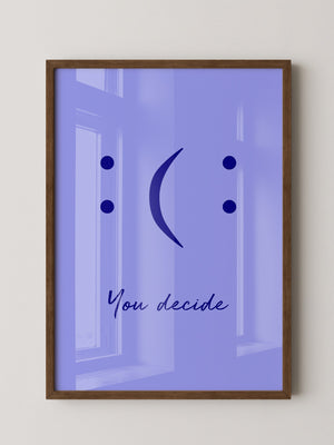 Smileys Blau lila Dualität