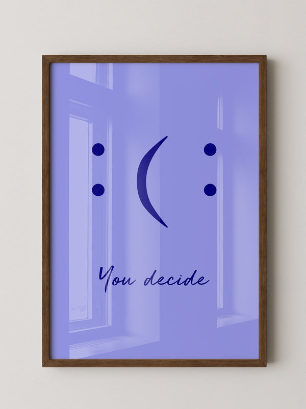 Smileys Blau lila Dualität