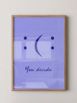 Smileys Blau lila Dualität