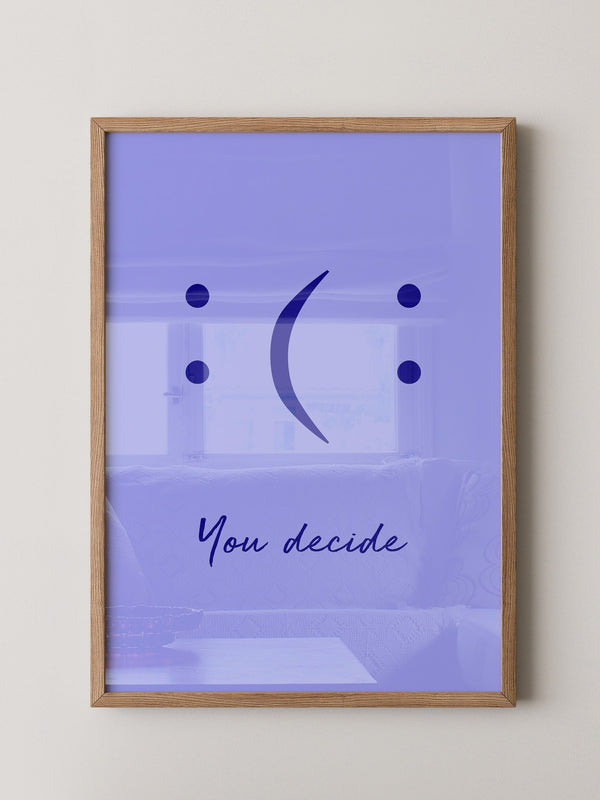 Smileys Blau lila Dualität