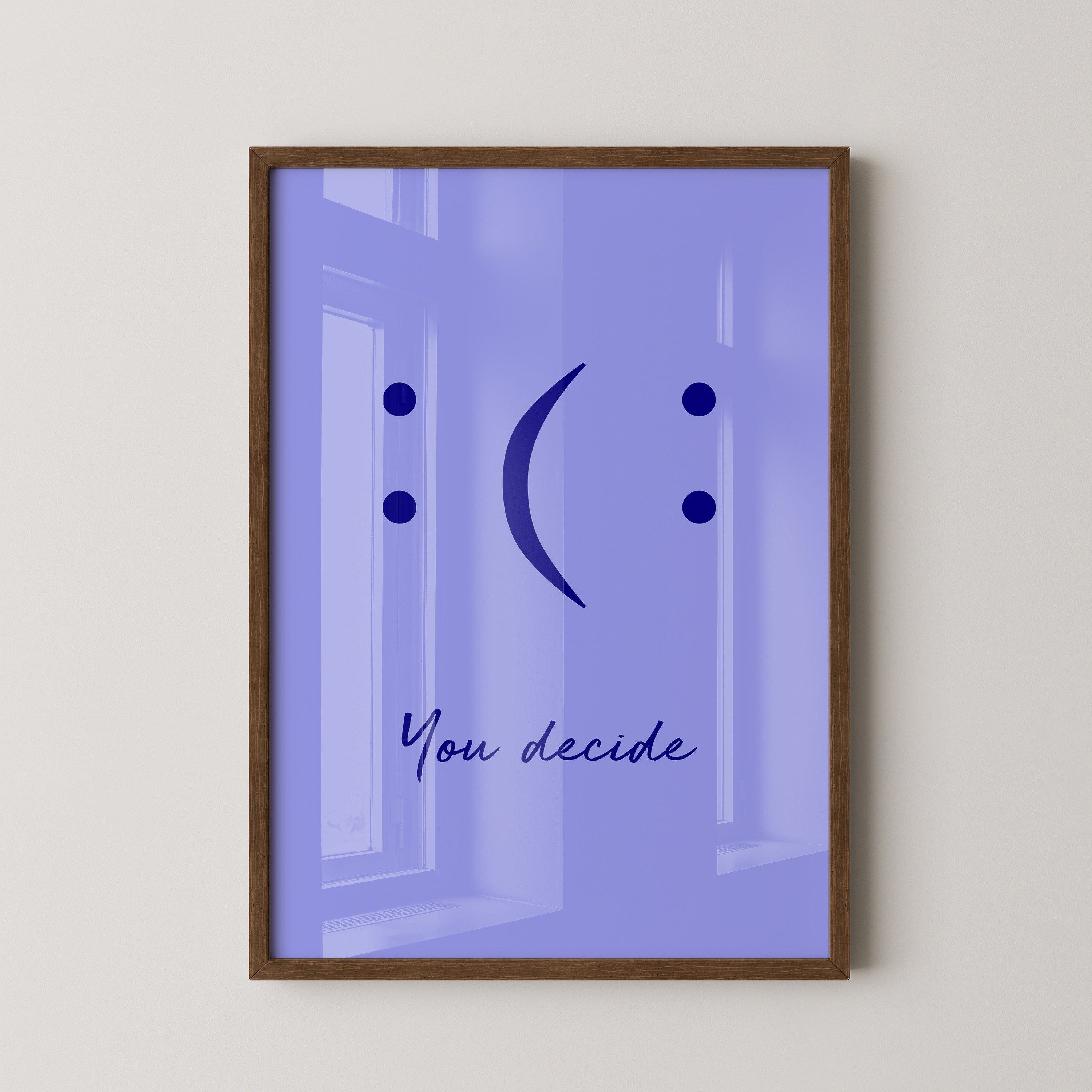 Smileys Blau lila Dualität