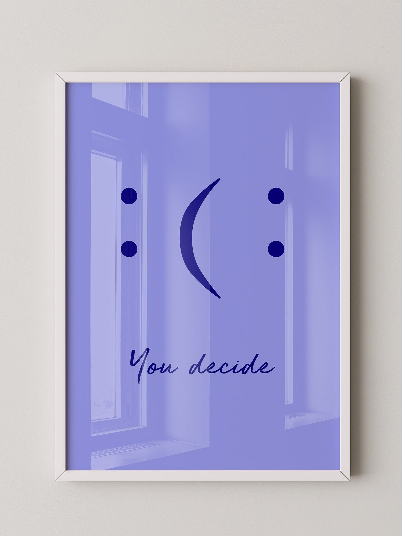 Smileys Blau lila Dualität