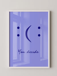 Smileys Blau lila Dualität