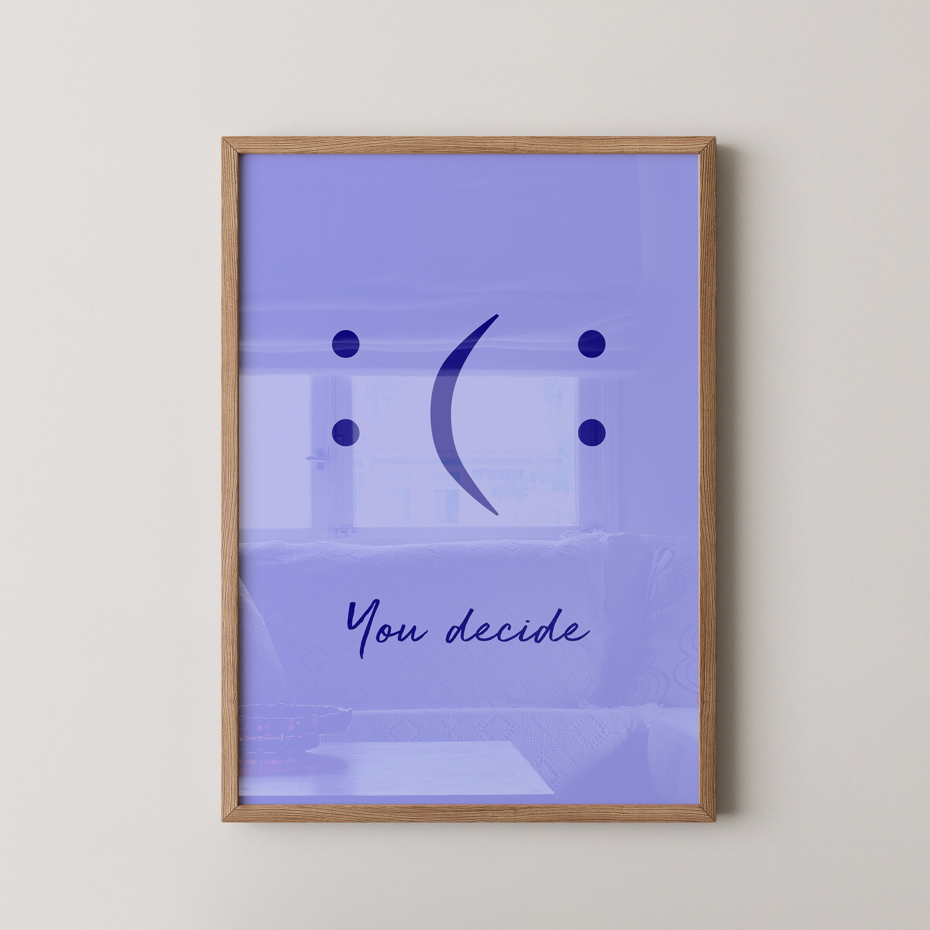 Smileys Blau lila Dualität