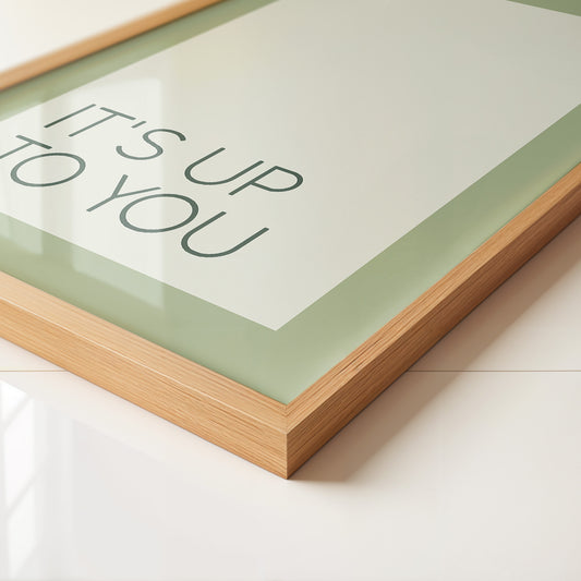 Minimalistischer Text grün