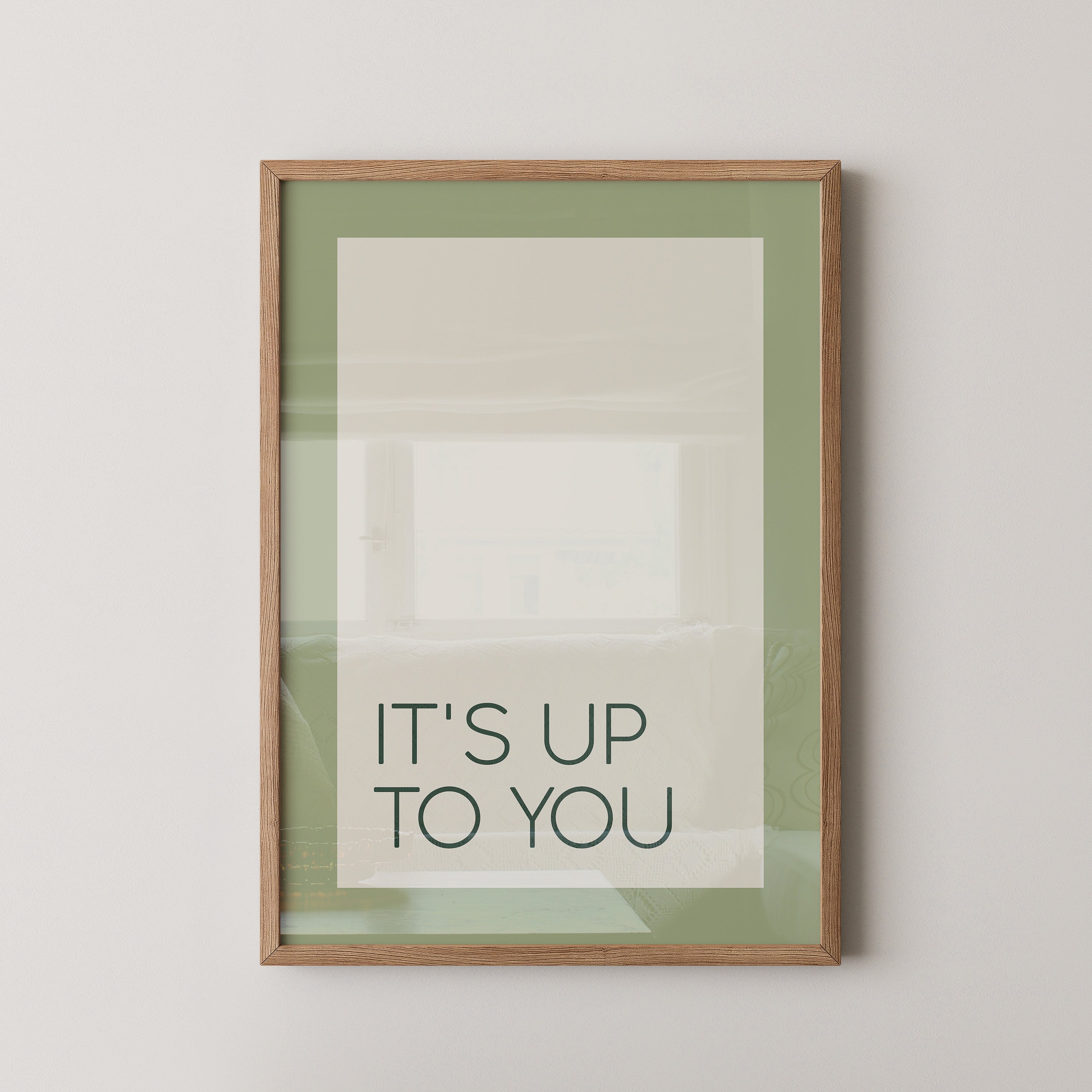 Minimalistischer Text grün