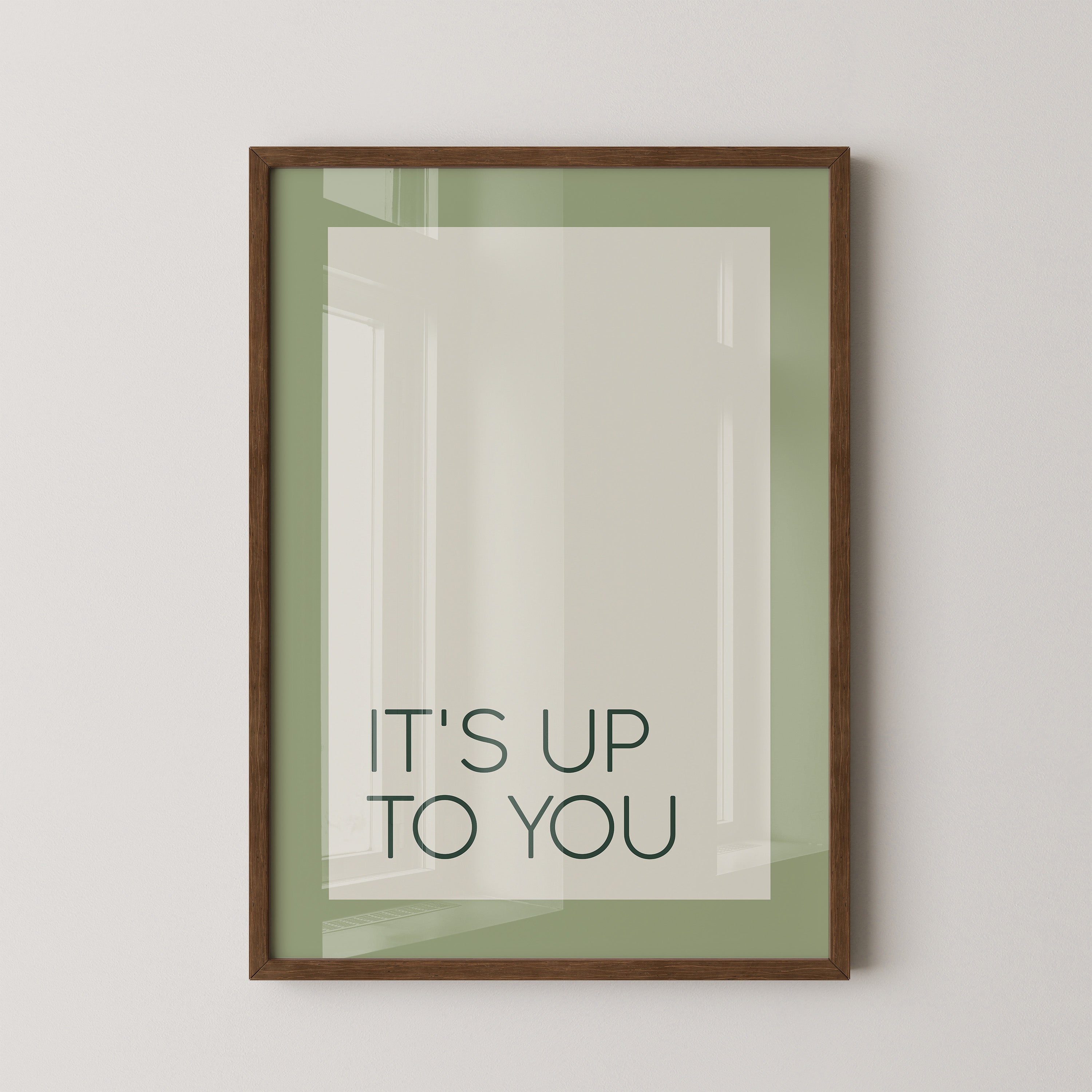 Minimalistischer Text grün